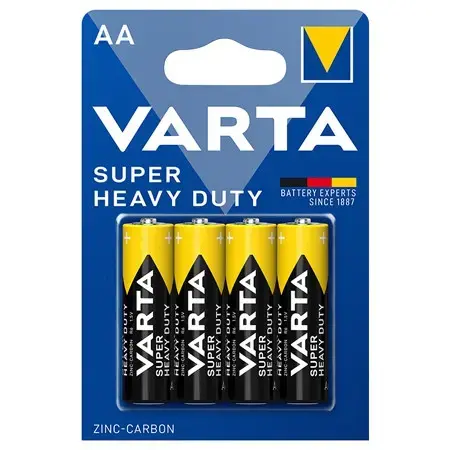 Set 4 Baterii VARTA Superlife R06 Zinc Carbon, Blister