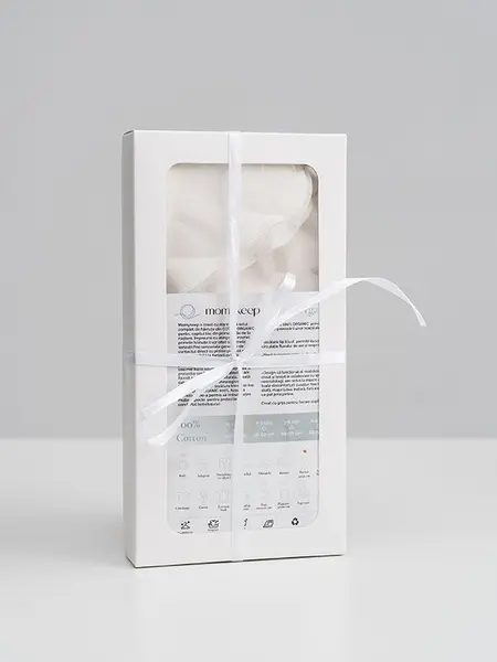 Set 4 batiste multifunctionale 30x30 cm din bumbac organic