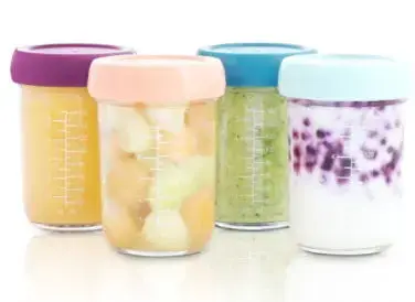 Set 4 boluri gradate Babymoov A004313, 220 ml, Sticla (Multicolor)