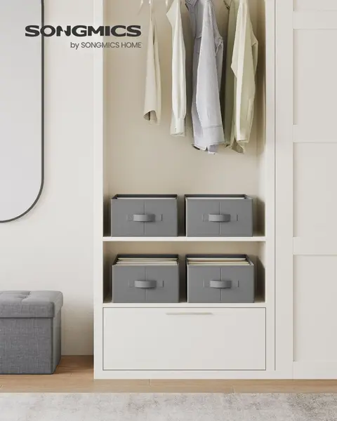 Set 4 buc. Organizatoare sertar Songmics Gri 42x30x17 cm