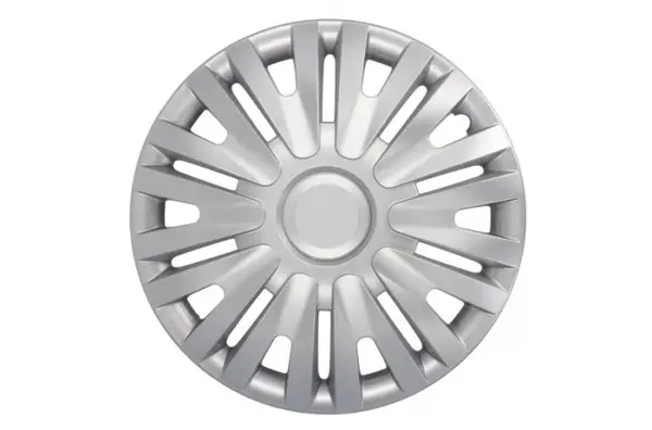 Set 4 bucati capac roata model Alpha, 15inch, culoare argintiu