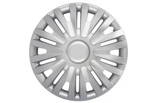 Set 4 bucati capac roata model Alpha, 16inch, culoare argintiu