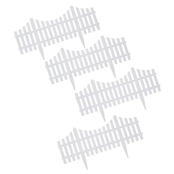 Set 4 bucati gardulet decorativ, Alb