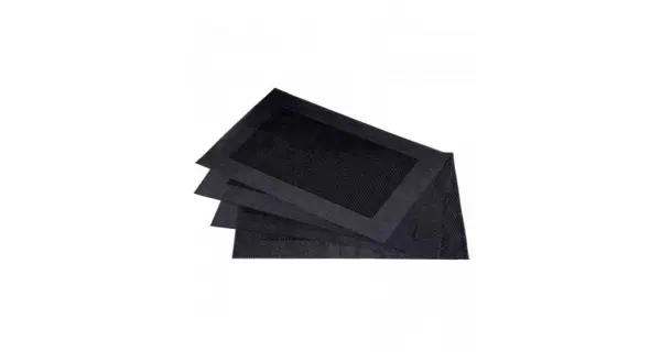Set 4 bucati suport de farfurie 45x30 cm Wenko Diana negru 54051100