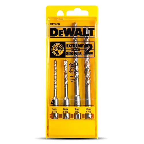 Set 4 burghie Sds-Plus Extreme 5, 6, 8, 10 mm, Dewalt