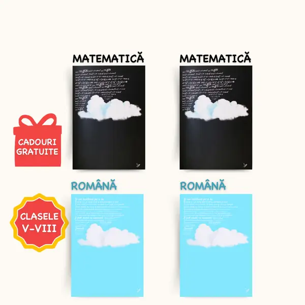 Set 4 Caiete de Română și Mate pentru MODULUL 2 (clasele V-VIII)
