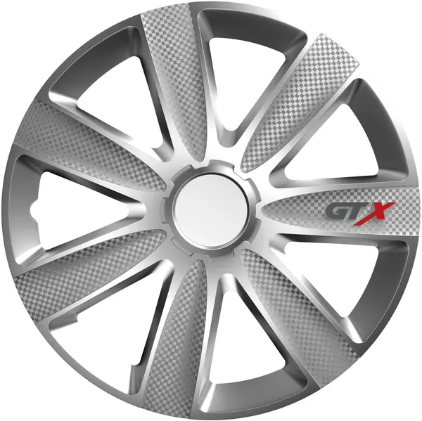 Set 4 Capace roti model GTX carbon silver 17" DERBY