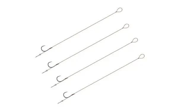 Set 4 Carlige legate, Fara Barbeta, Method Accesorii pescuit > Nada si momeli cu carlig Benzar legat cu spin de momeala,