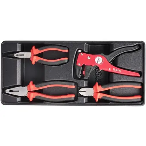 Set 4 clesti izolati pentru dulap scule Yato, 160-180 mm, 1000 V