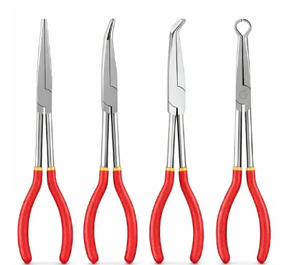 Set 4 clesti lungi pentru sigurante si acces greu drepti si inclinati tip portofel