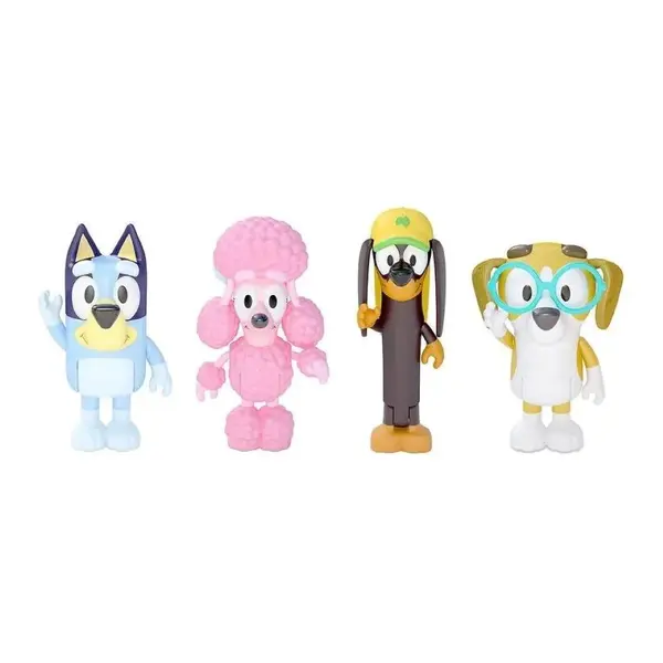 Set 4 figurine Bluey si Prietenii