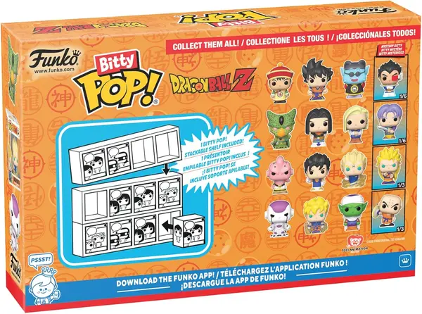 Set 4 figurine - Funko Bitty Pop! Dragon Ball Z: Cell, Android 17, Android 18, Future Trunks | Funko
