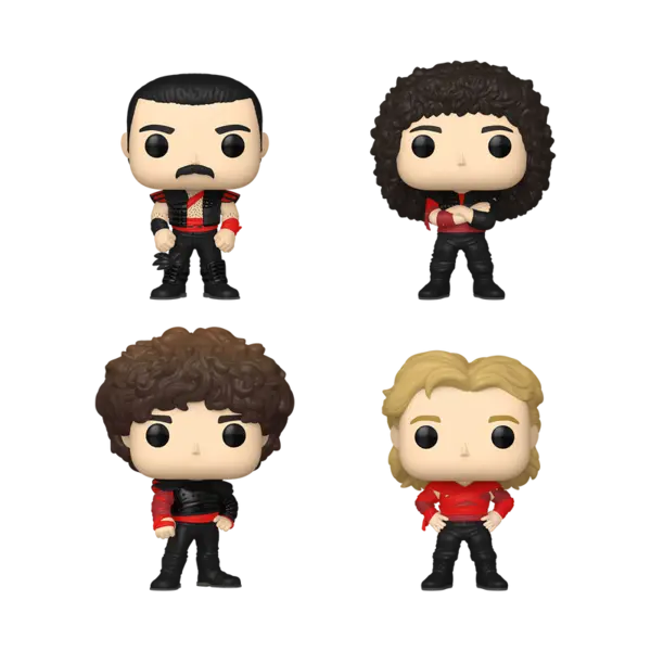 Set 4 figurine - Funko Pop! Rocks - Queen (Radio Ga Ga) | Funko