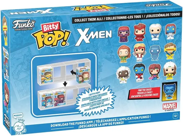 Set 4 figurine - Pop! Bitty - X-Men Series 3 | Funko