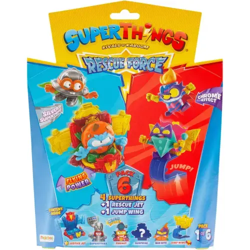 Set 4 figurine SuperThings Rescue Force