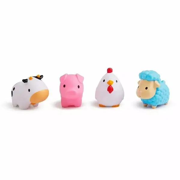 Set 4 jucarii de baie Munchkin Farm 10L+