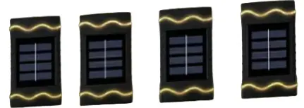 Set 4 lampi solare decorative de perete 4Led