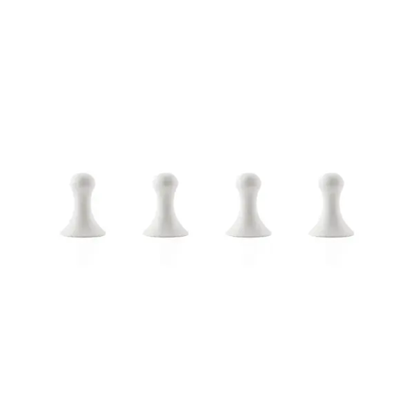 Set 4 magneti- Cinched -White | Romanowski Design