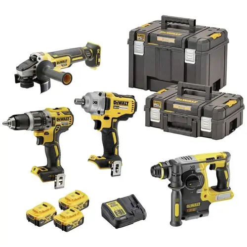 Set 4 masini electrice cu acumulator Dewalt DCK428P3T-QW