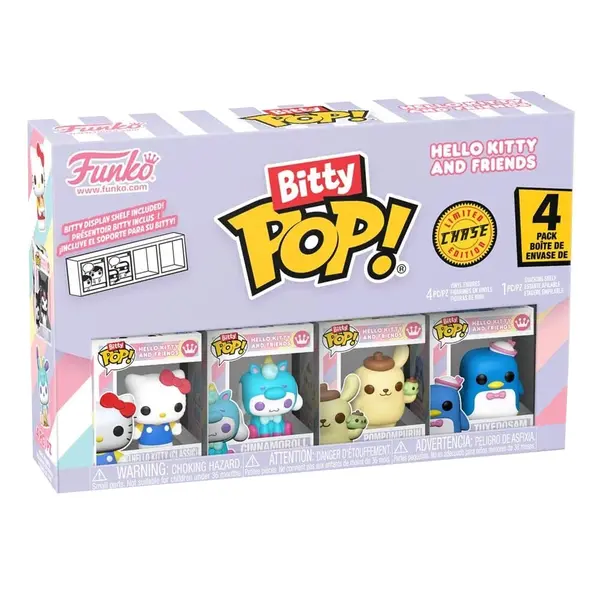 Set 4 Mini Figurine Funko Bitty Pop! Sanrio - Hello Kitty - Hello Kitty