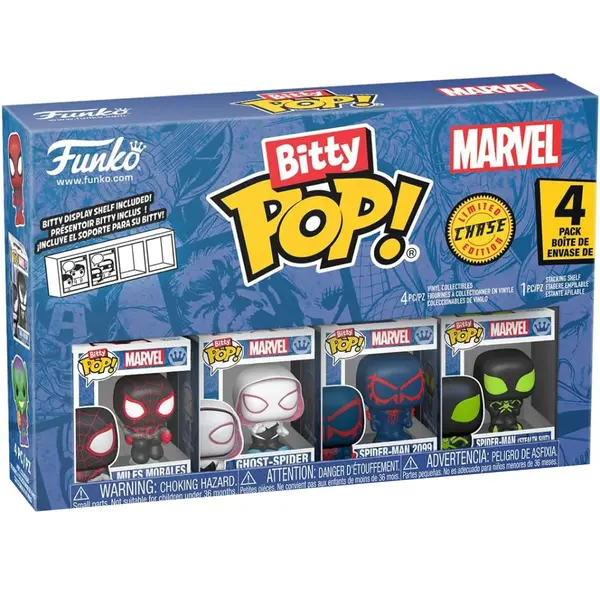 Set 4 Mini Figurine Funko Bitty POP Spider-Man - Miles Morales