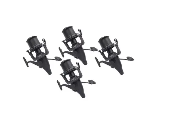 Set 4 Mulinete pentru pescuit la Crap ID 8000 cu tambur metalic, 10 rulmenti si baitrunner