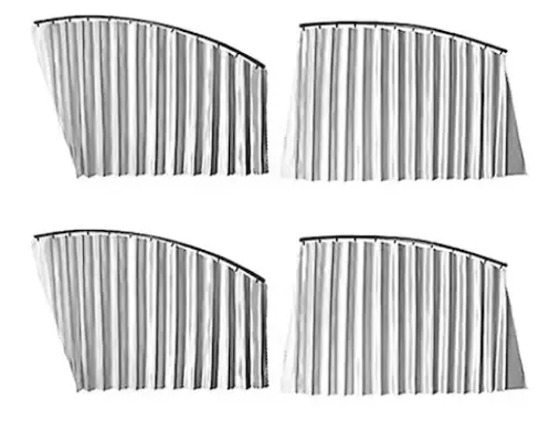 Set 4 parasolare retractabile auto geamuri laterale fata-spate GRI