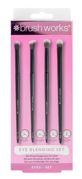 Set 4 pensule pentru machiajul ochilor, 1 bucata, Brushworks