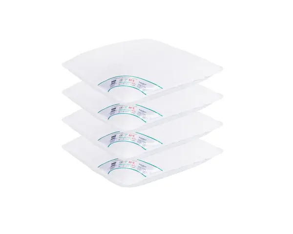 Set 4 Perne Medicinale Hipoalergenice SomnART 40x40cm, HypoallergenicMed, matlasate, lavabile la 95 de grade, fermitate medie spre tare