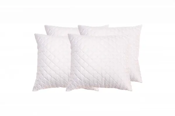Set 4 perne Somnart matlasate din microfibra cu fibre de carbon 70 x 70 cm
