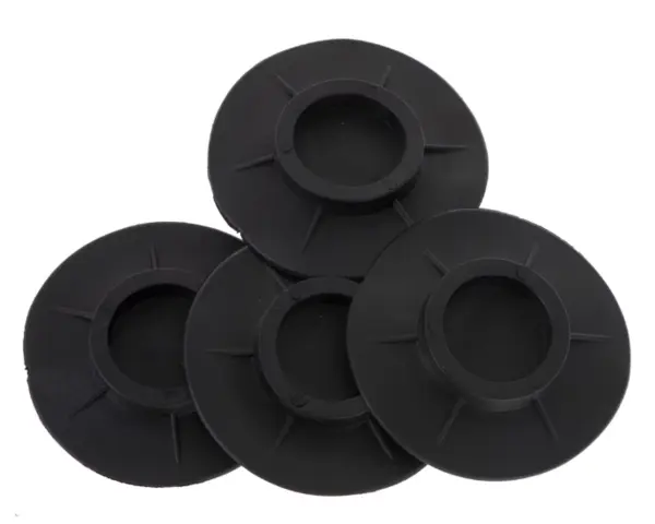 Set 4 picioruse pentru masina de spalat NEGRE