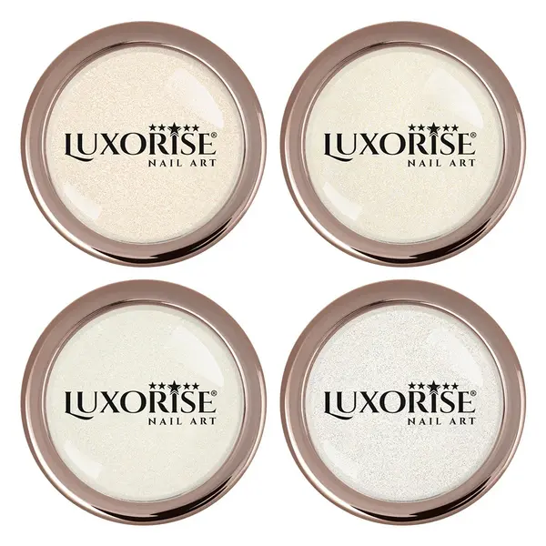 Set 4 Pigmenti Unghii Chrome Moonlight LUXORISE