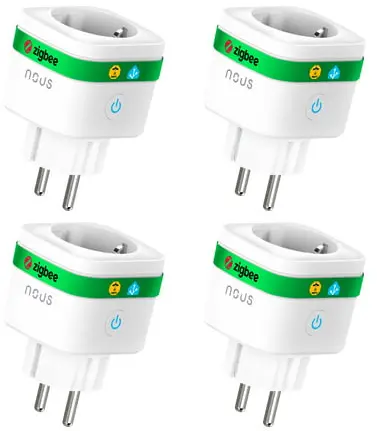 set 4 prize inteligenta wifi nous a7z,16a - zigbee 3.0, monitorizare consum, compatibila alexa google