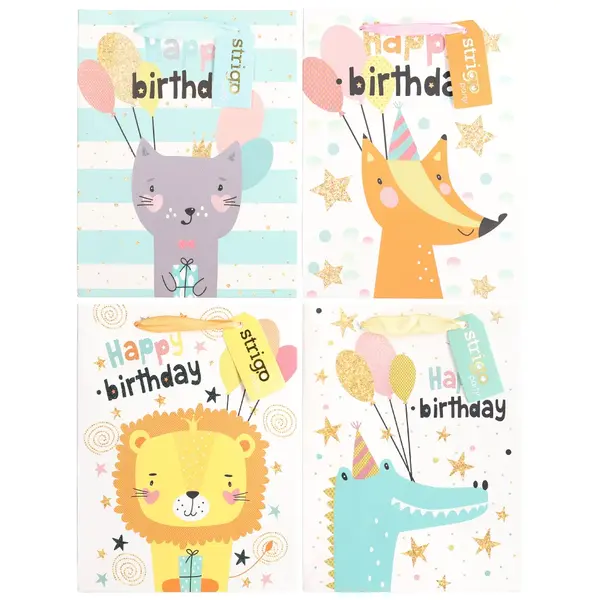 Set 4 Pungi din Hartie 18A 23A 10 cm, 210 gsm