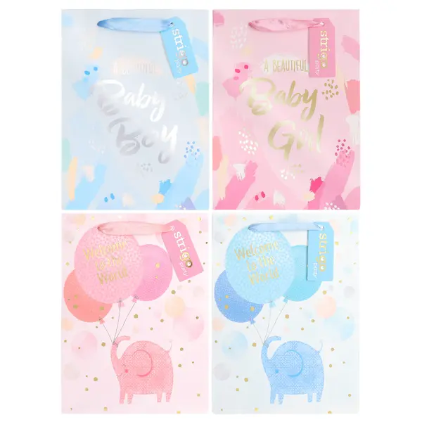 Set 4 Pungi Hartie 18 23(h) 10 cm, 210 gsm