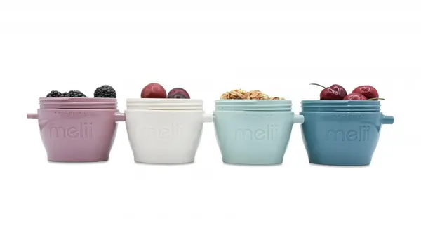 Set 4 recipiente din silicon SnapGo Melii luxe 118 ml