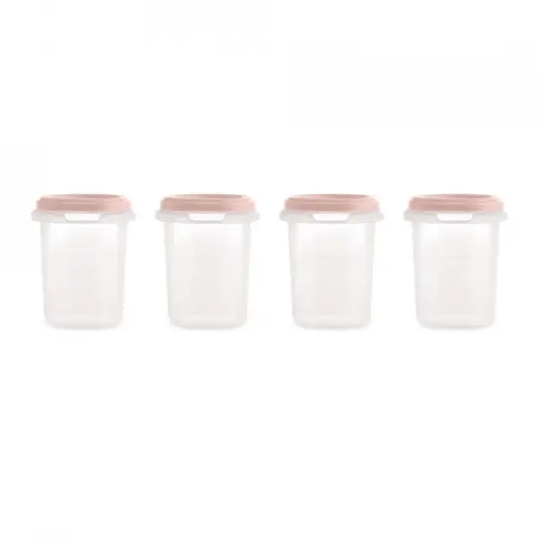 Set 4 recipiente gradate Miniland Terra Blush 250 ml