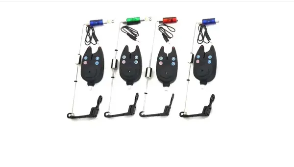 SET 4 SENZORI /AVERIZORI PESCUITSI 4 SWINGERI CU LED LUMINOSI