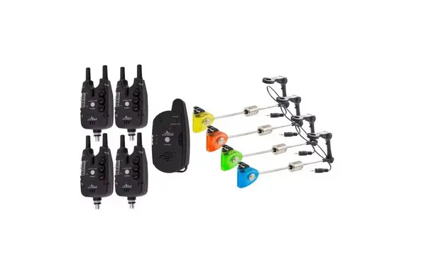Set 4 senzori cu statie, cu snagbar fix si Set 4 swingere, cu iluminare color