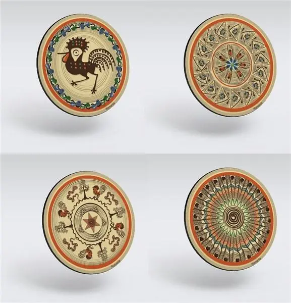 Set 4 suporturi pahare - Romania | Magnetella