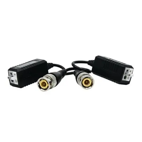 Set 4 Video Balun Pasiv HD pentru Transmisie pe Cablu UTP, HDCVI/HDTVI/AHD/Analog