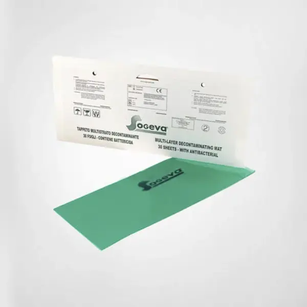 Set 4 x 30 foite adezive Covoras antibacterian pentru decontaminare 45 X 120 cm, Sogeva