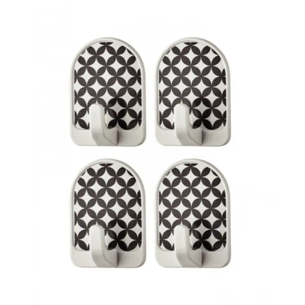 Set 4 x Agatatoare Autoadezive Qlux, din Plastic