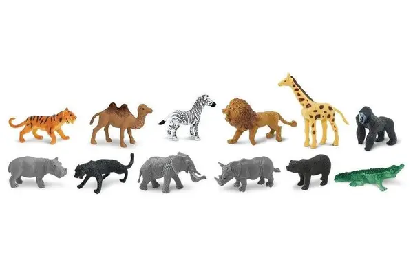 Set 48 figurine - Animale salbatice | Safari