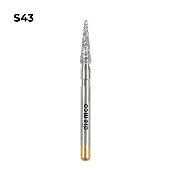 Set 5+1 Freze cilindrice forma Fissure diamantate aliaj rodium-platina - S43