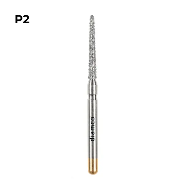 Set 5+1 Freze diamantate cu sanfren subgingival, aliaj rodium-platina - P2