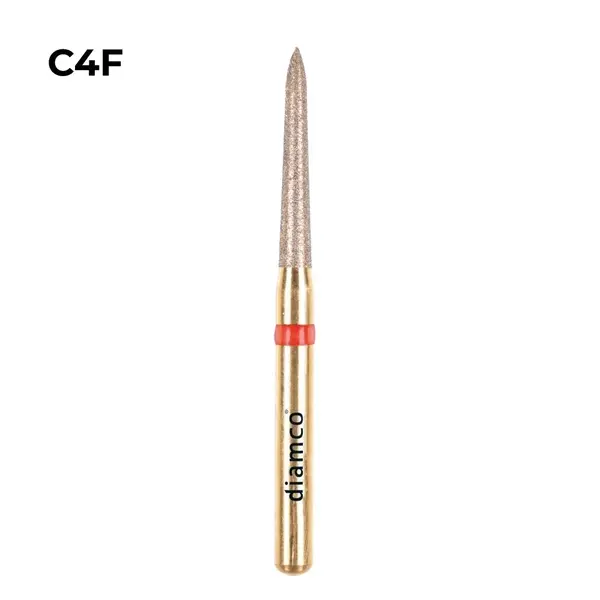 Set 5+1 Freze diamantate fine pentru finisare, aliaj rodium-platina - C4F