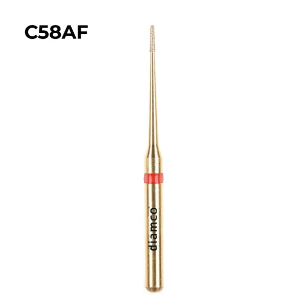 Set 5+1 Freze diamantate fine pentru finisare, aliaj rodium-platina - C58AF