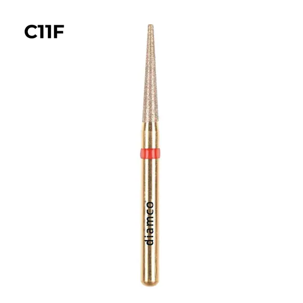 Set 5+1 Freze diamantate fine pentru finisare, aliaj rodium-platina - C11F