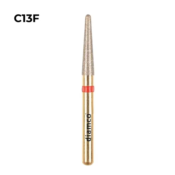 Set 5+1 Freze diamantate fine pentru finisare, aliaj rodium-platina - C13F